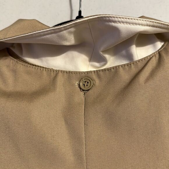 Vintage 1970 Bonnie Cashin khaki cape coat with duster size 14 - Picture 16 of 17